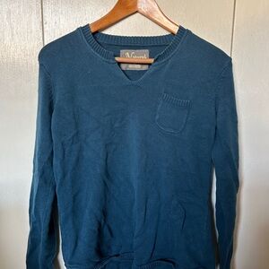 Natural Reflections Blue V-Neck Sweater
